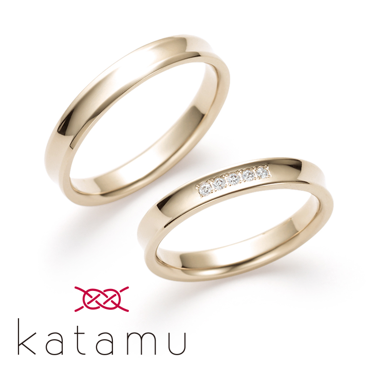 ブライダルジュエリーブランド「カタム」の結婚指輪「のどか」